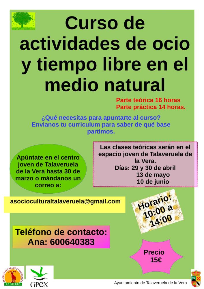 Imagen Curso de Monitor de ocio y Tiempo Libre en el Medio Natural